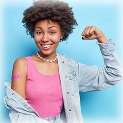 Photo of Woman with Flu Shot