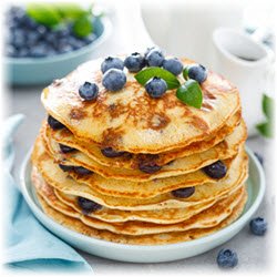 Photo of blueberry pancakes