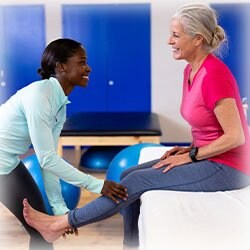 Photo of Patient during Physical Therapy 