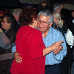 Photo of patient Antero Palacios dancing with his wife