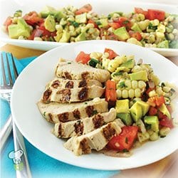 Photo of Grilled Chicken with Corn Salsa 