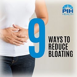 9 Ways to Reduce Bloating Graphic