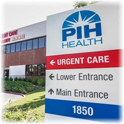 Photo of the entrance to a PIH Health Urgent Care Center