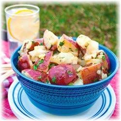 A bowl of German potato salad